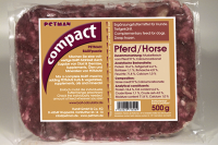 Petman compact 11kg Pferdefleisch 22 x 500g Barf Frischfleisch Tiefkühl Barf