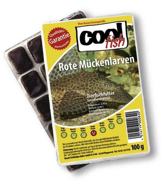 Cool Fish Rote Mückenlarve - Blister 100g