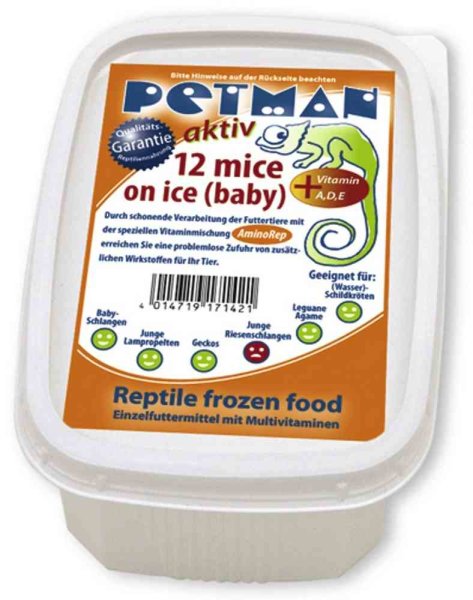 Petman AKTIV mice on ice - baby (ca. 1,5-3 g) 12 St.