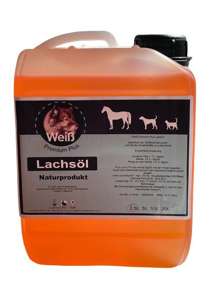 Weiß-Premium Lachsöl 2,5 L Kanister