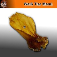 Weiß Premium Rinderohren mit Muschel 5 Stück im Beutel - Premium Snack