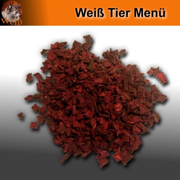 Weiß Premium Rote Beete Würfel - getrocknet 10kg - Für Hunde und Pferde