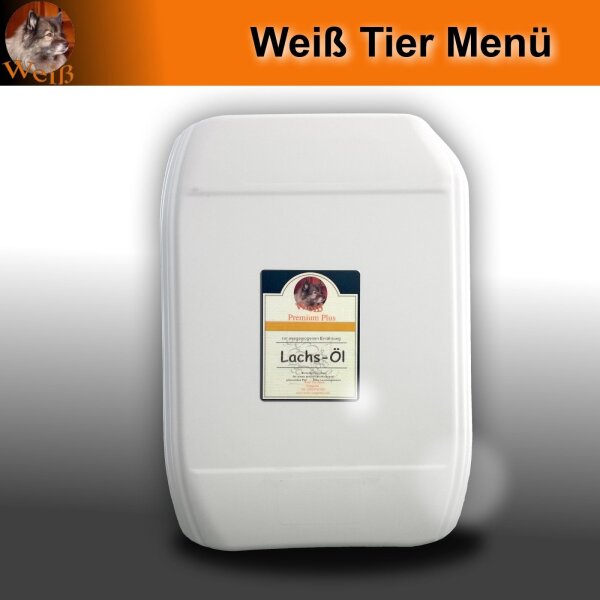 Weiß Premium-Plus Lachs-Öl 1 x 20l - Omega-3 - im 20l Kanister