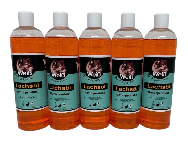 Weiß Premium-Plus Lachs-Öl 5 x 500ml