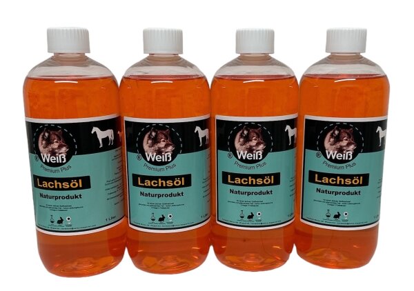 Weiß Premium Lachs-Öl 4x500ml