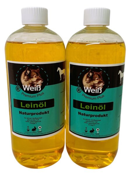 Weiß Premium Lein-Öl 2x1l