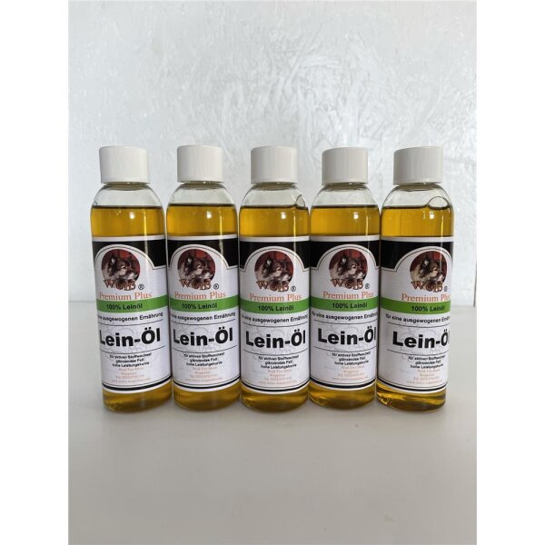 Weiß Premium Lein-Öl 5x250ml