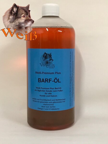 Weiß Premium-Plus Barföl 1 Liter  -  frische Ware NEU TOP Barf