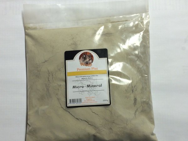 Weiß Premium-Plus 2kg Micro-Mineral Nachfüllpack Hunde Katzen Barf Mineralien