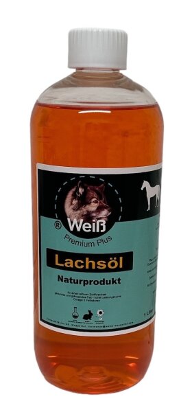 Weiß Premium Lachsöl 1Liter Überproduktion 100% Lachsöl