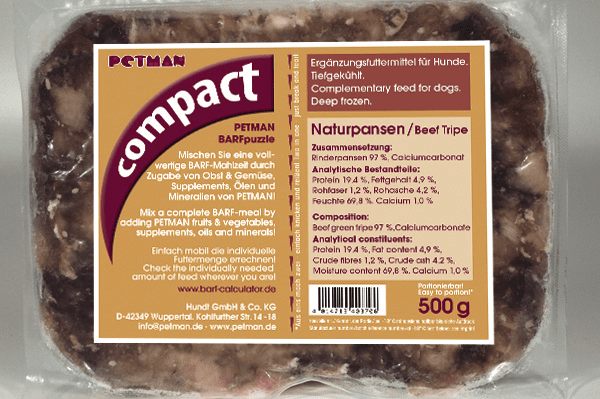 Petman Compact Naturpansen (500g) x 10