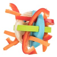 Trixie Spiel- und Snackball aus Holz - 7,5 cm