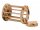 Trixie Heuraufe Rolle aus geflammtem Holz