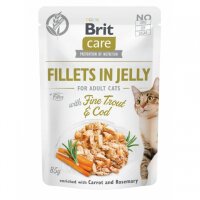 Brit Care Cat PB Fillets in Jelly - Forelle &...