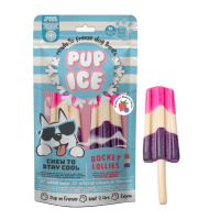 Pup Ice Rocket Lollies Strawberry & Blueberry M - 2...