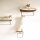 D&D gebogenes Wandregal aus Pappe David - braun/beige