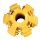 Duvoplus Ball Griplay Dental Rippe - Gelb