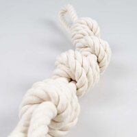 Duvoplus ECO Baumwollseil mit 2 Schlaufen - weiß