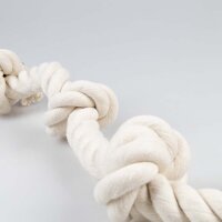 Duvoplus ECO Baumwollseil mit 4 Knoten - weiß
