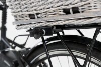 Trixie Fahrradkorb für Gepäckträger aus Weide - grau