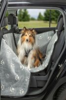 Trixie Auto-Schondecke, halb - grau/schwarz