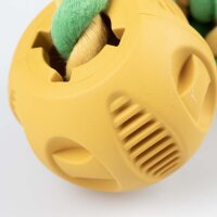 Duvoplus Rubrop Hantelseil mit 2 Bällen - gelb