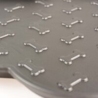 Duvoplus Napfunterlage Knochen ECO - schwarz