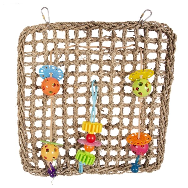 Duvoplus Kletternetz mit Spielzeug