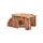Rinden-Holzhaus - 40x26,5x22