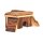 Rinden-Holzhaus - 19x19x7,5cm