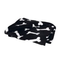 Karlie Flamingo Fleecedecke Milda - 100 x 70 cm - Schwarz
