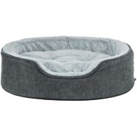 Trixie Vital Bett Lino Soft, oval - grau/hellgrau - 60...
