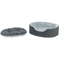Trixie Vital Bett Lino Soft, oval - grau/hellgrau - 83...