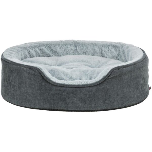 Trixie Vital Bett Lino Soft, oval - grau/hellgrau - 110 × 92 cm