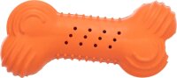 Trixie Knister-Knochen aus Naturgummi - 11cm / orange