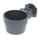 Duvoplus Kleintiernapf mit Käfigbefestigung - grau - 300ml - 9,5cm