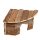 Duvoplus Eck-Kleintierhaus mit Rinde - 22 x 22 x 13cm