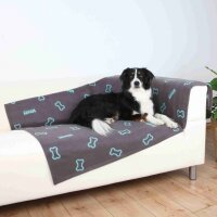 Trixie Fleecedecke Barney Knochenmotiv - 150 x 100 cm -...