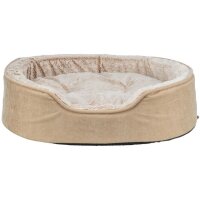 Trixie Vital Bett Lino Soft, oval - beige/creme - 83 × 67 cm