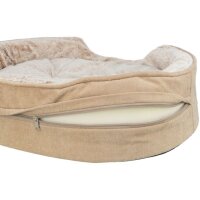 Trixie Vital Bett Lino Soft, oval - beige/creme - 110 × 92 cm