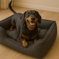 Duvoplus Hundebett Duratex - dunkelgrau - 120x80x25cm