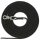 Trixie Schleppleine, rund aus Segeltau mit Trigger Snap Hook - schwarz - 15 m