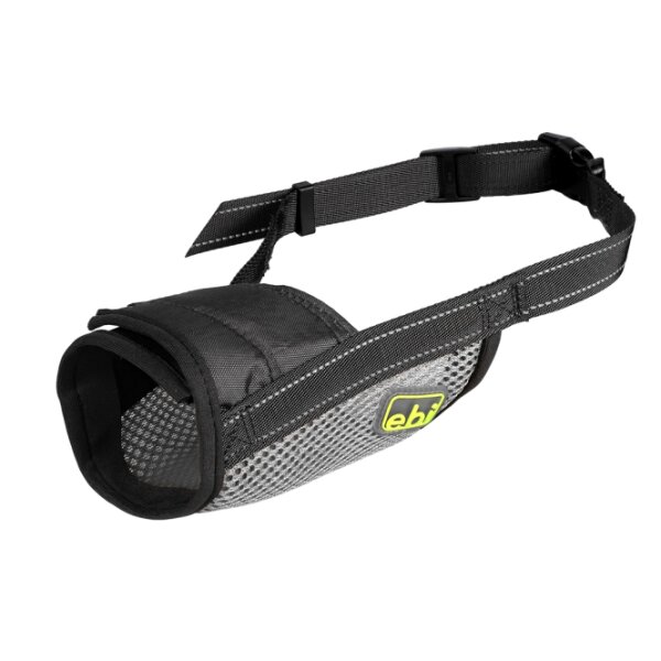 EBI Netz-Maulkorb - schwarz - M - 15-36cm / Ø17-21cm