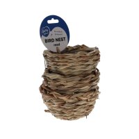 Duvoplus Schilfnest für Vögel - 3 Stück - Ø10cm