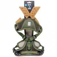 Duvoplus EXPLOR Ultimate Fit No-Pull-Geschirr - Undercover Green - XS - 28-37cm - 32-43cm