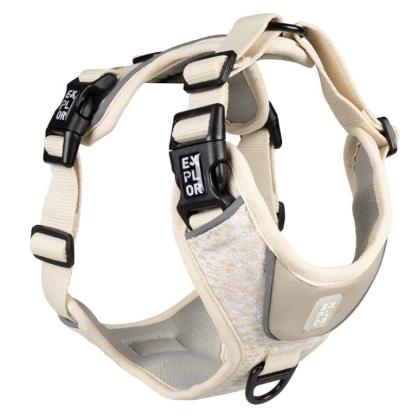 Duvoplus EXPLOR Ultimate Fit No-Pull-Geschirr - antique white - L - 48-58cm - 58-81cm