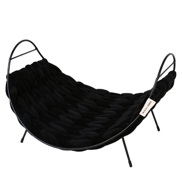 D&D Katzenbett Baily Fleece - schwarz - 40x35x20cm